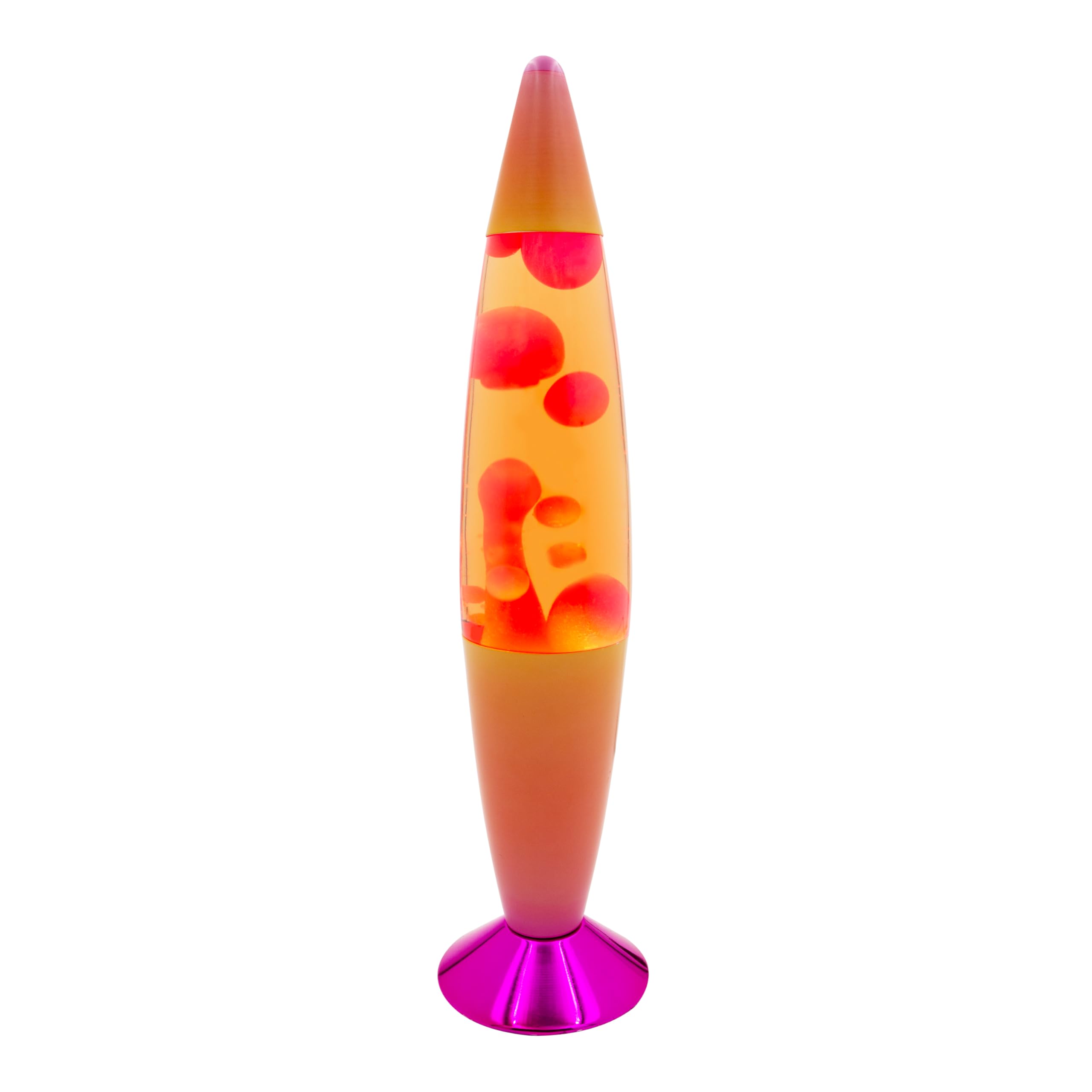 Global Gizmos 49029 Pink Ombre Lava Lamp/Sunset Pattern Base/Retro Nostalgia/Relaxing Mood Light / 16 Inch Height [Energy Class A]