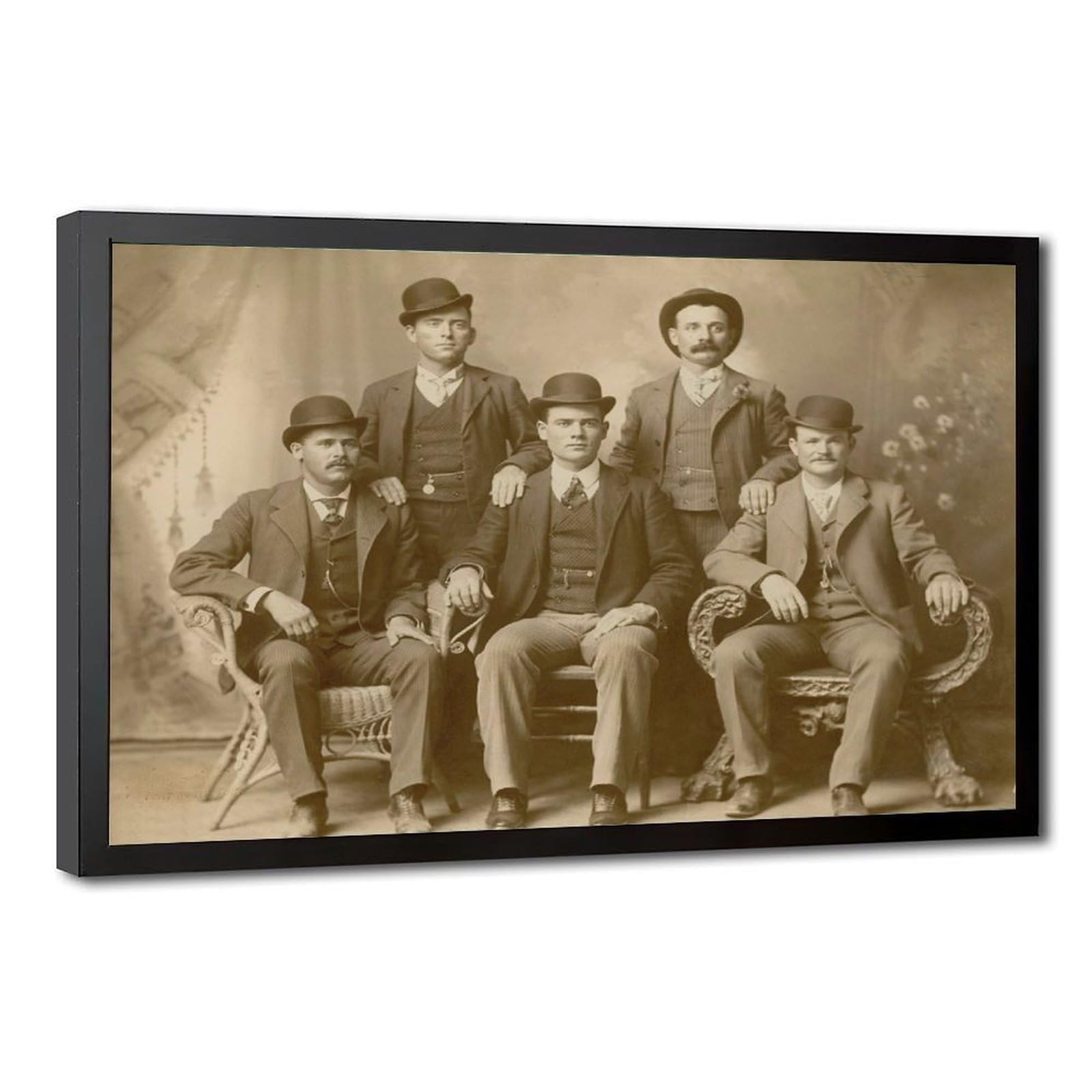 WCYB The Wild Bunch Butch Cassidy Posters Prints Canvas Deco Paintings Wall Art Hangable Frame 24" L X 36" W