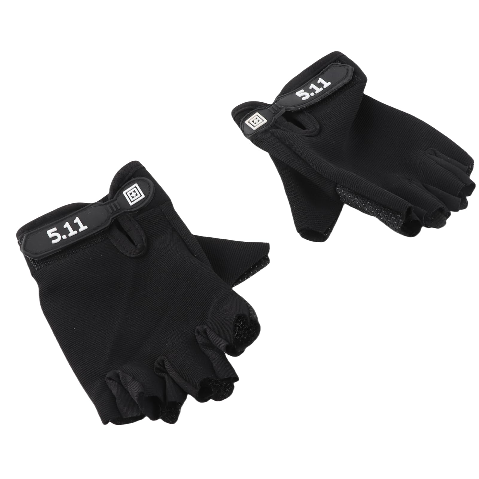 Brrnoo Kids Motorcycle Gloves Kids Black Fingerless Gloves Black Fingerless Polyester Children Sports One Pair Half Finger for