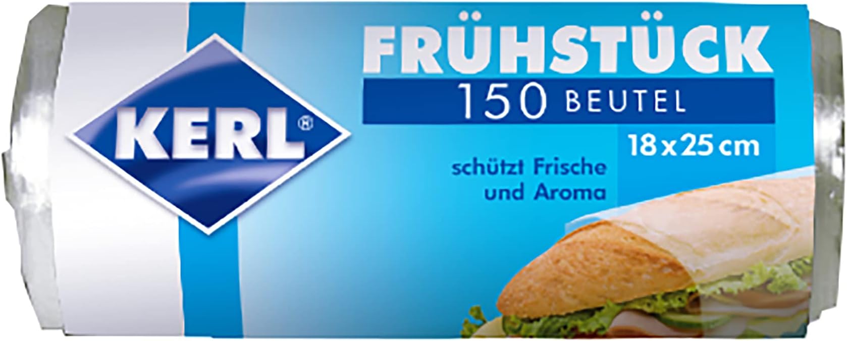 KERL4003450040042 Breakfast Bags 18 x 25 cm Set of 150 HDPE