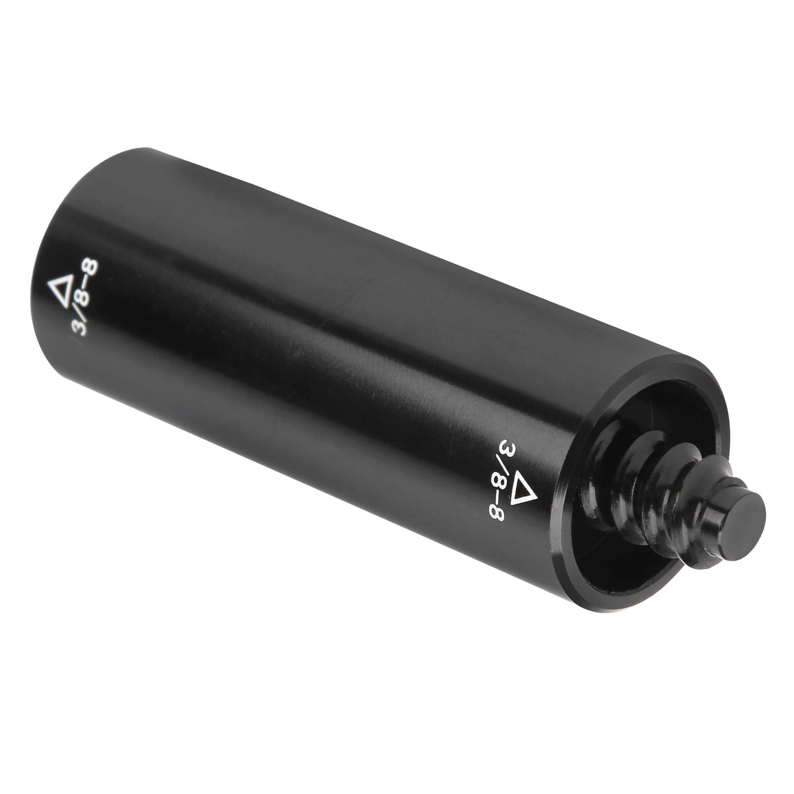 Billiard Telescopic Cue, Aluminium 2oz Pool Extension Cue 3/8-8 Teeth Thread Billiard Cue Adapter