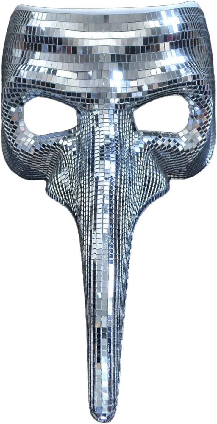 XISAOK ロングノーズ仮面舞踏会 写真撮影小道具 コスチュームデコレーション ハロウィンパーティーやコスプレ愛好家向け