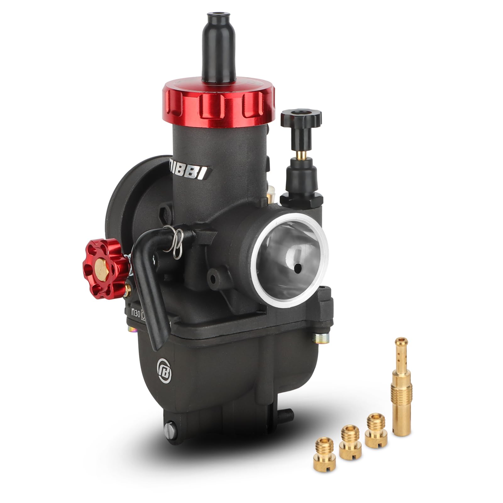 NIBBI Carburetor PE30 30mm Carburetor fit 250cc 300cc Motorcycle Engine with Carb Jets - For Dirt Pit Bike Mini Bike Motocross GY6