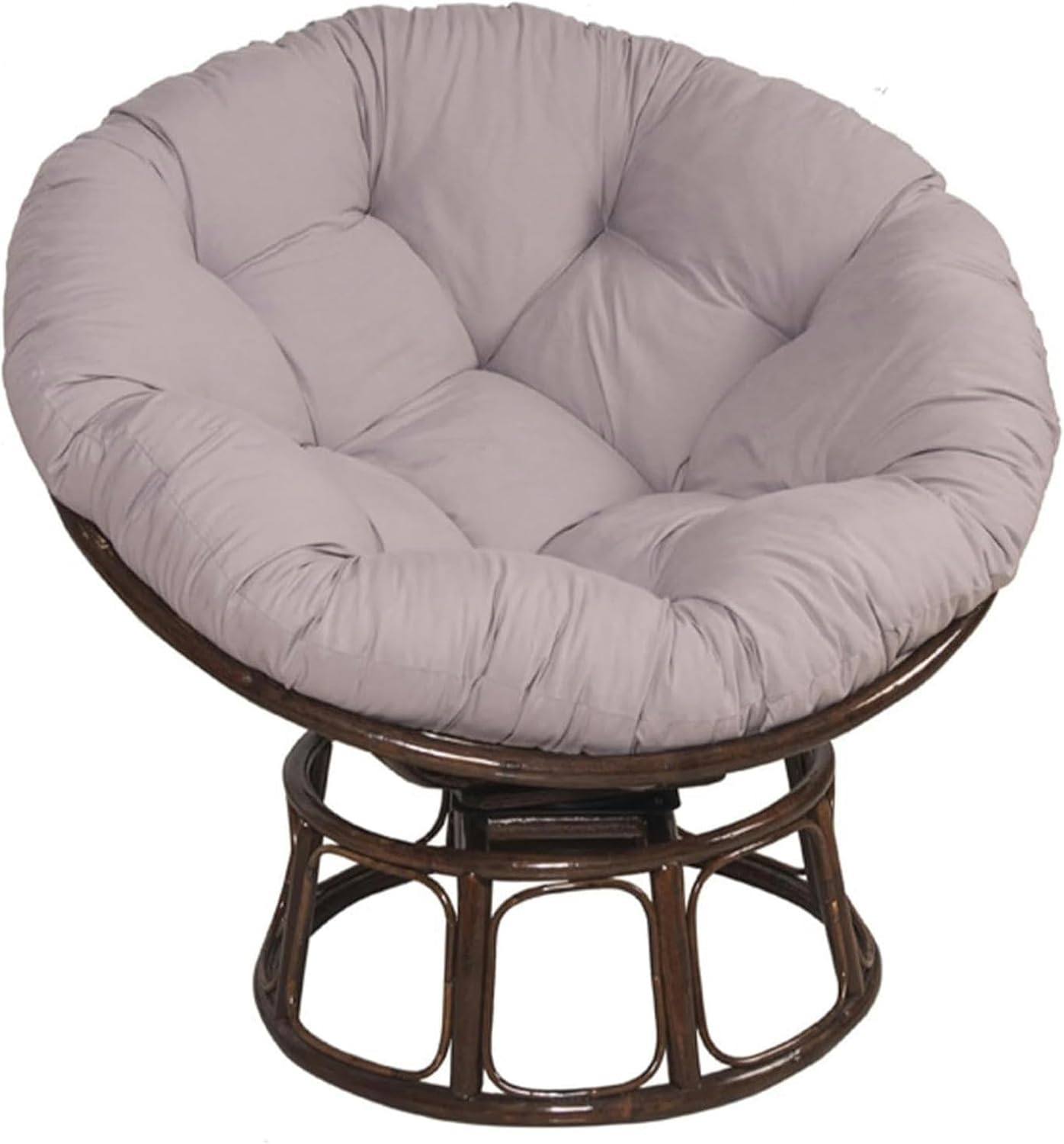 Outdoo Papasan Chair Cushion, Pearl Cotton Filling Swing Cushions, Removable Papasan Wicker Rattan Egg Chair Pad with Non-Slip Ties for Indoor Outdoo Porch Swings Chair Cushion(Color 2,70x70cm)