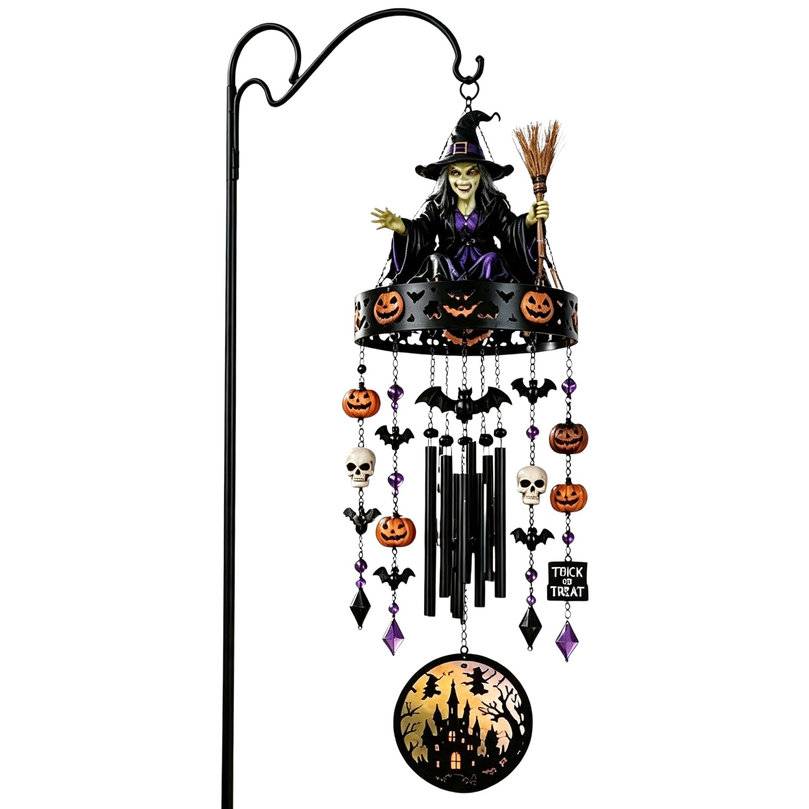 Décoration Fenêtre Et Jardin Halloween Mobile Suspendu Résistant À Rouille