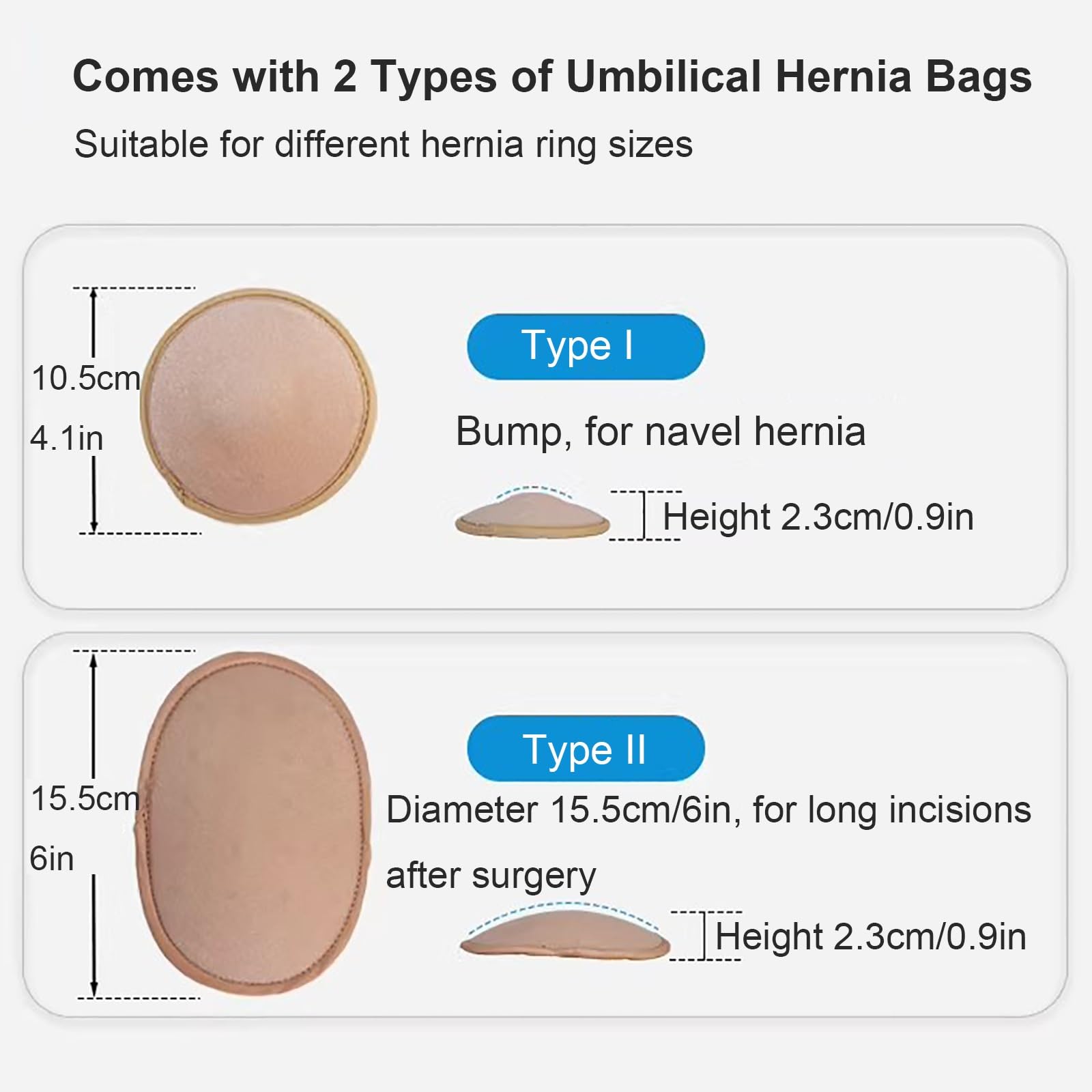 Fascia Ernia Ombelicale per Uomo e Donna, Fascia Addominale Post Operatoria, Più Larga di 20cm, con 4 Cuscinetti di Compressione Rimovibili, per Ombelico, Ventrale, Incisionale, Epigastrica(Black,M)