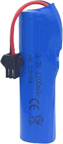 Miniatura 6 de 3 baterías de litio de 3.7 V 1200 mAh con 3 cables de carga USB para DE45 DE58 DE49 DE57 DE70 RC coche, vehículo todoterreno 114