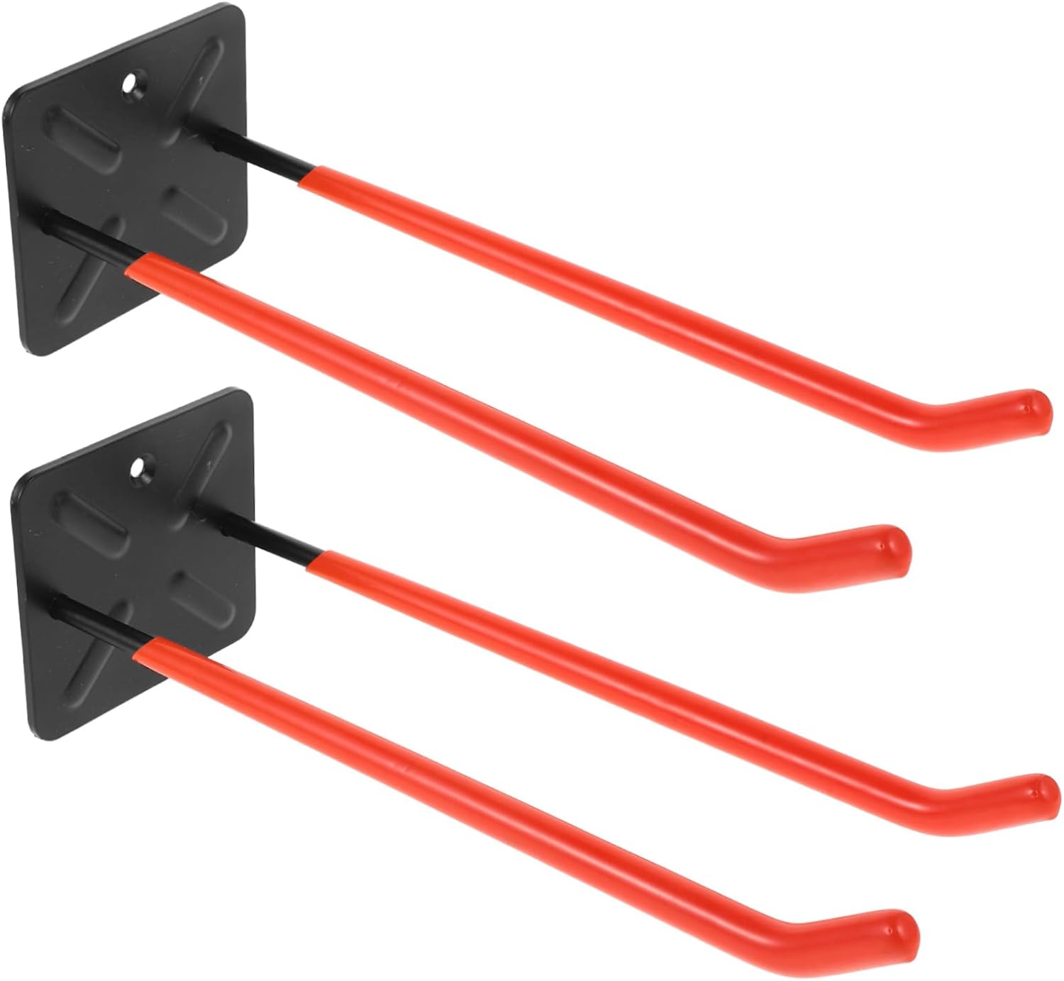 Heavy Duty Wall Mount Garage Hooks for Tire Storage Tool Organizer Space-Saving Utility Hangers for Ladders Garden Equipment and More Orange