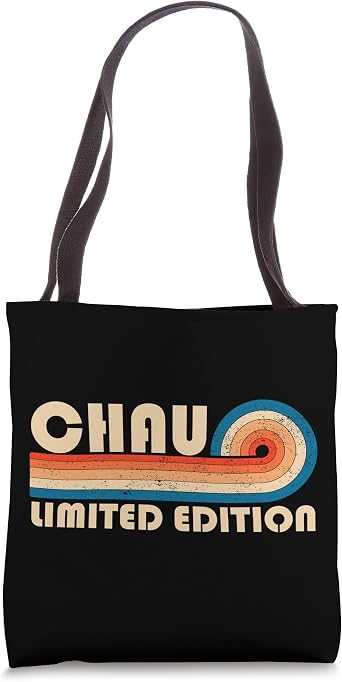 CHAU Retro 70s 80s Sunset Stripe Tote Bag
