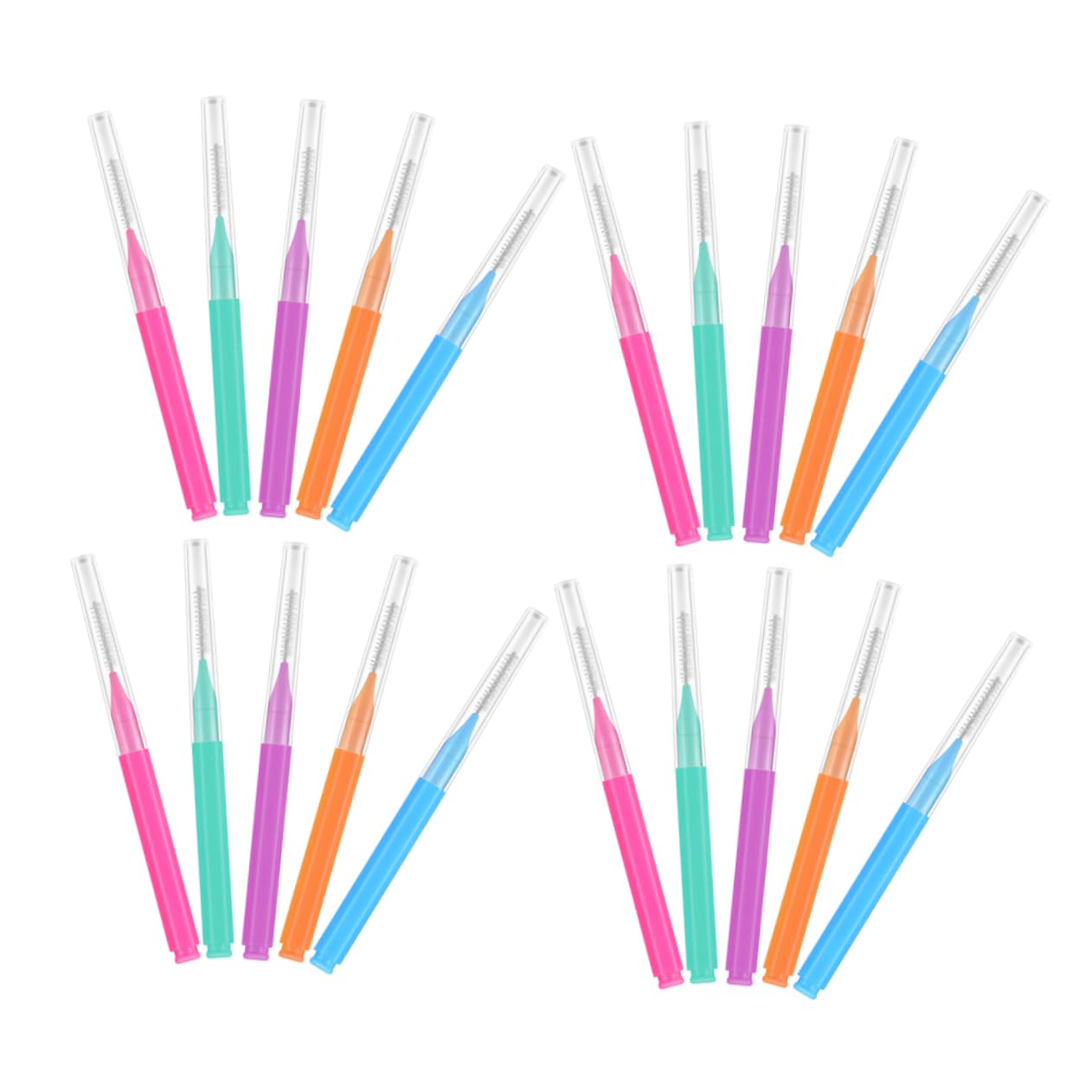 250 Piezas cepillo interdental palillos interdentales limpiador cepillos alternativos cepillos interdentales cepillos de palillos para brackets púas de pincel páginas