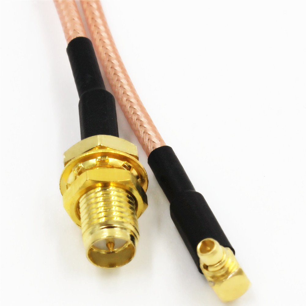 6Inch RP-SMA Female Plug to MMCX Male Right Angle RG316 Pigtail RF Cable 15cm Quick USA Shipping