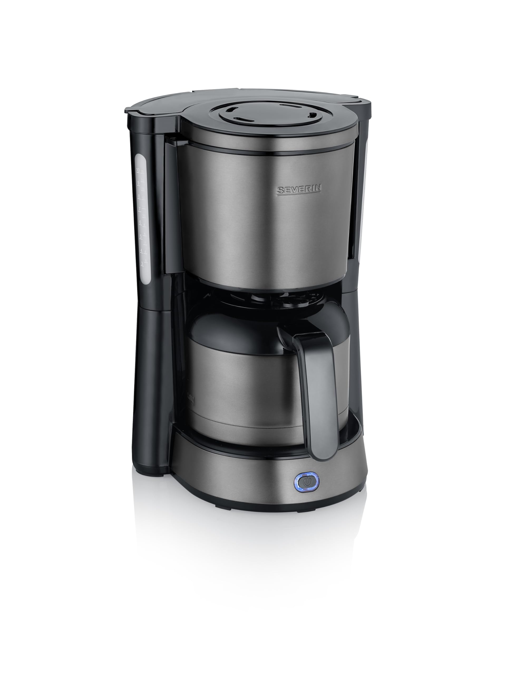 Severin KA 9343, cafetière filtre, 1L, 8 tasses, verseuse inox isotherme