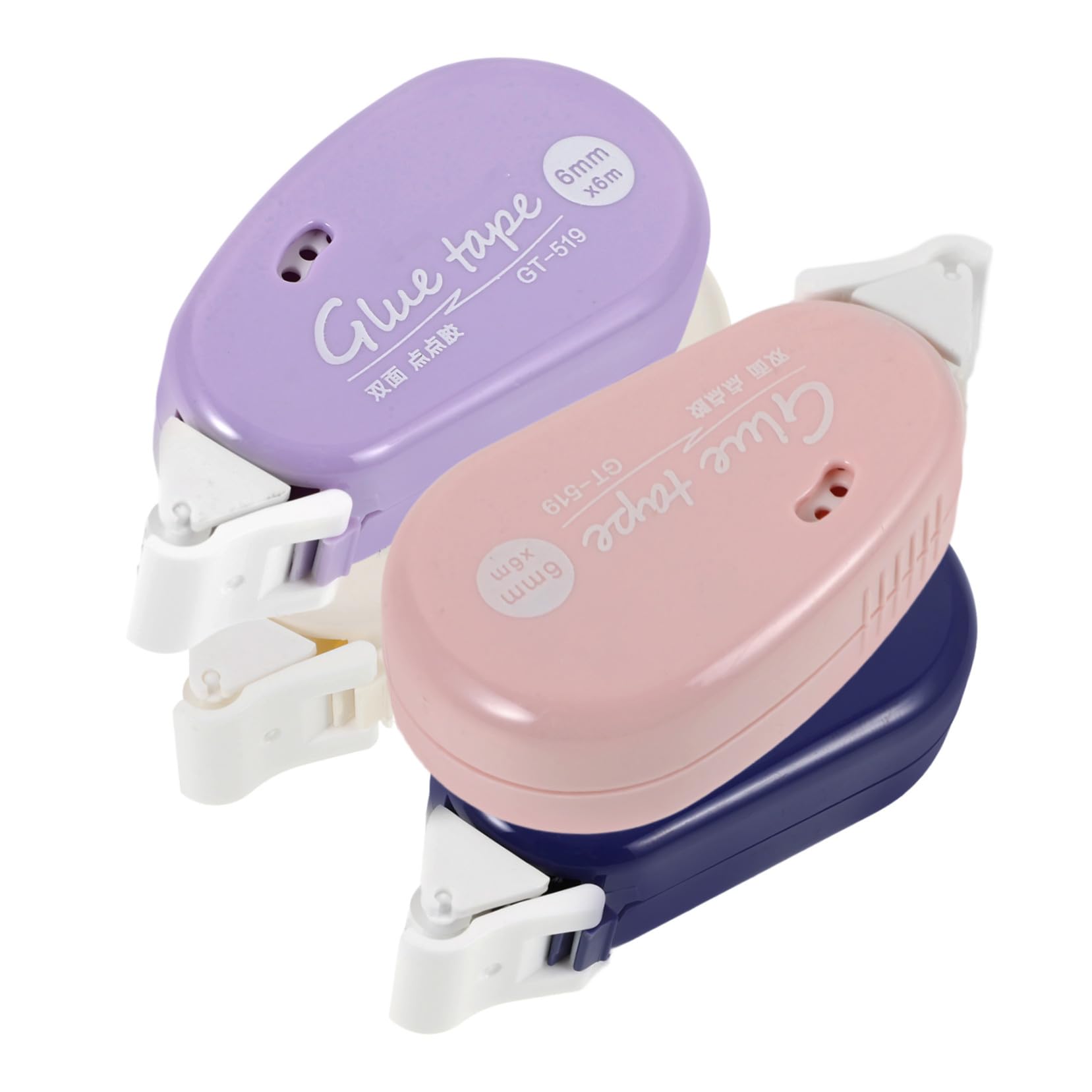 VILLCASE 20piezas Rodillo De Cinta Adhesiva Doble Cara Alta Viscosidad para Manualidades y Scrapbooking Transparente Fácil De Usar Suministros De Oficina y Hogar