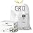 EKO 21 Gallon / 50-90 Liter, 60 Count Drawstring Trash Bags, Extra-Strong Unscented Garbage Bags, Easy-Dispense Roll for Kitchen & Household Use, Code G, White