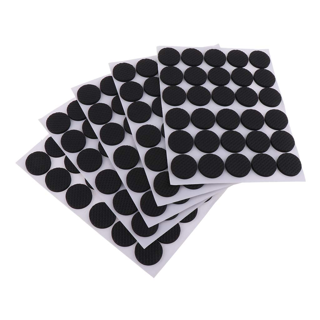 Juego de 10 hojas de fieltro para sillas, muebles, protector de suelo, 28 x 28 mm, círculo