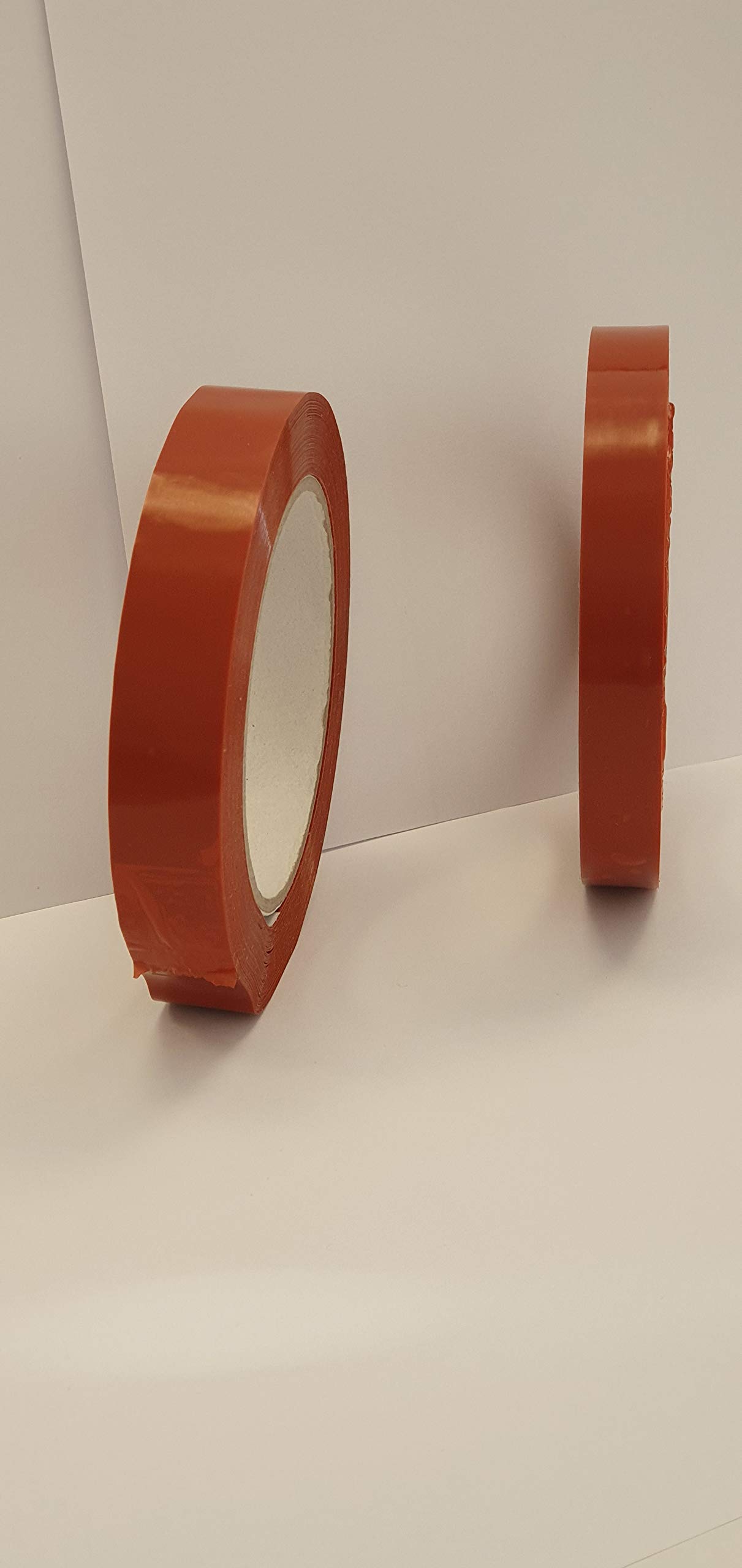IMBALLAGGI 2000 - Nastri Strapping rinforzati antistrappo, mopp supporto, gomma naturale, 79µm, 60 m x 15 mm, Arancio (130)
