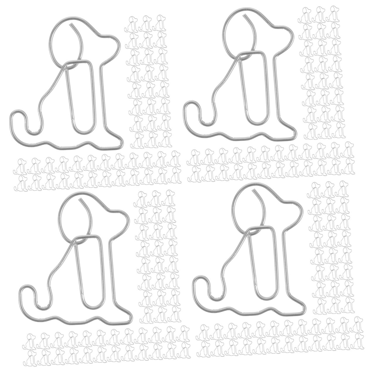 ABOOFAN 400 Pz Graffetta Per Cani Seduta Graffetta Delicata Graffette Per Documento Graffette Metalliche Fermagli Per Documenti Carino Metallo Ufficio Cartella Di File