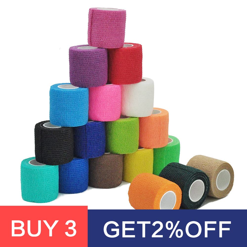 vendas, Vendaje elástico autoadhesivo deportivo de 4,8 m, colorido, for rodilleras, dedos, tobillos, palmas y hombros(Pink,15cmx4.8m)