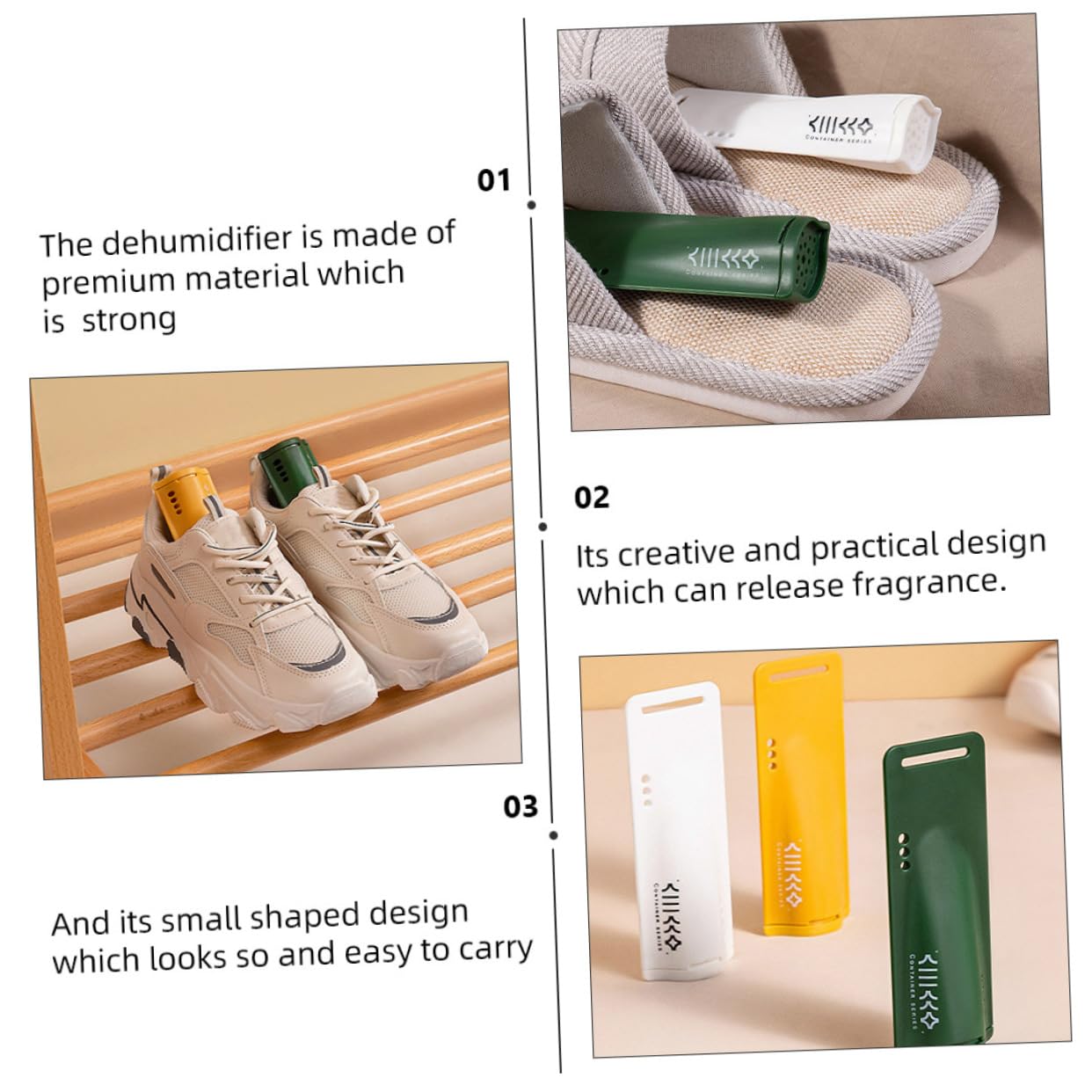 Healeved 8pezzi Deodoranti Per Scarpe Capsule Giallo Blu Bianco Nero Assorbitori Di Umidità Per Scarpe Scarpiera e Viaggi Pratici e Sicuri Per Uso Quotidiano