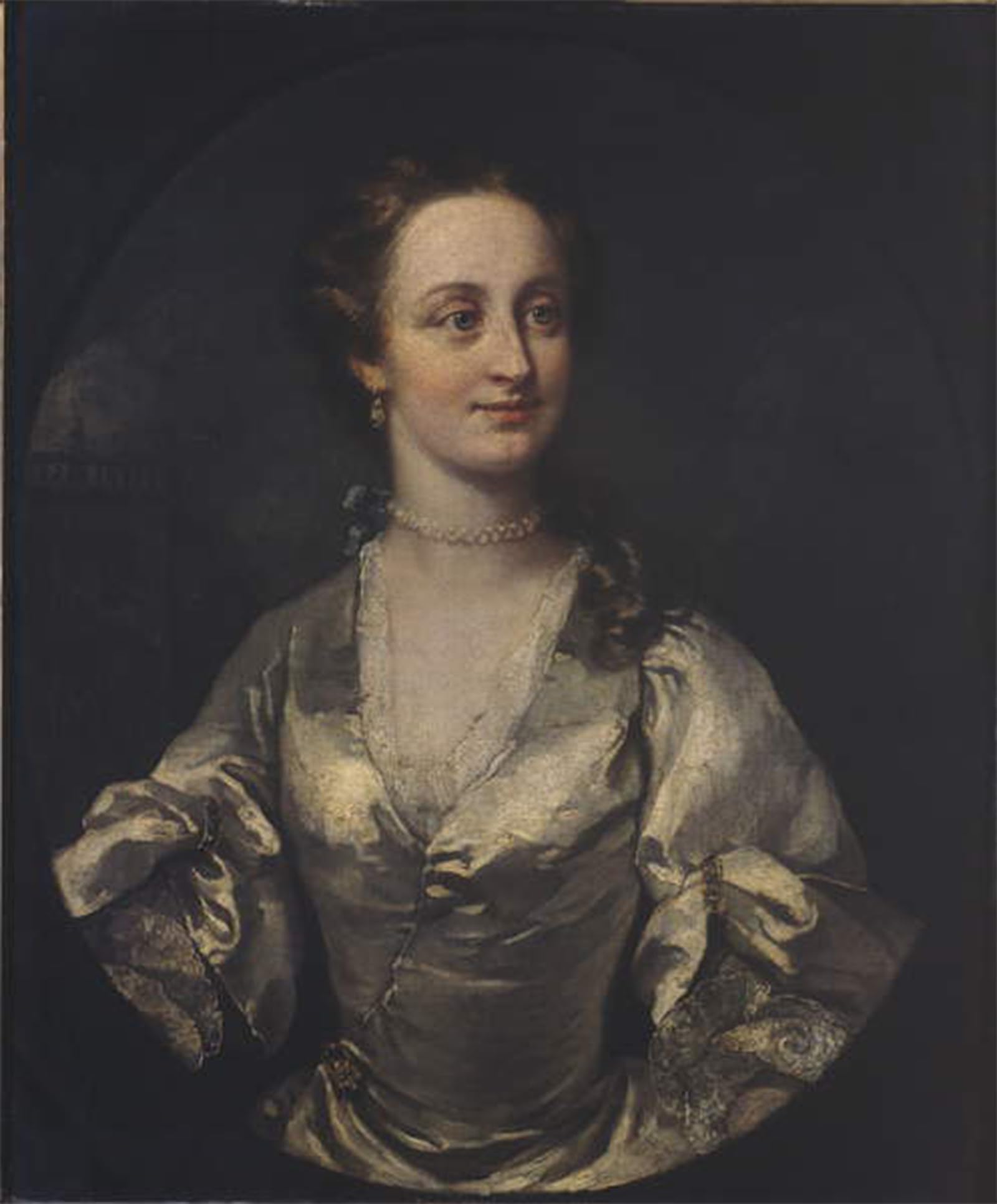 ARTXLXXBN Famous Art Print Poster Vintage Wall Art Portrait of a Young Lady by William Hogarth Canvas Art Poster for Home Decor 60x90cm