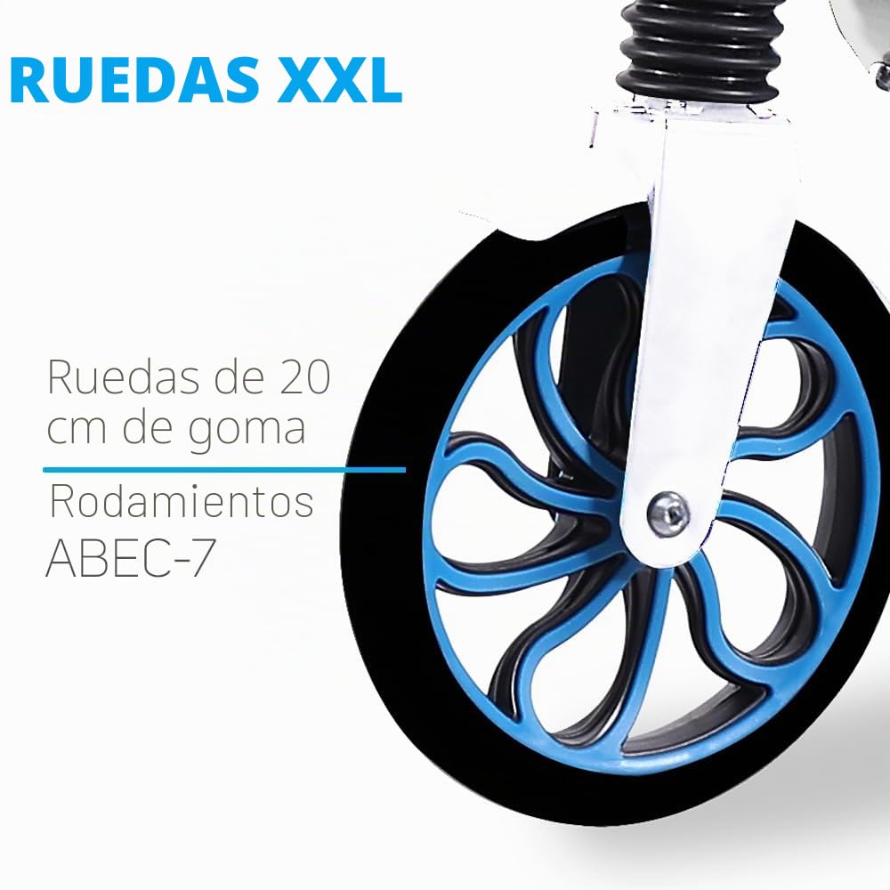 Beeper City Scoot - Patinete para Adolescentes y Adultos, Ruedas de 8 Pulgadas, suspensión Delantera