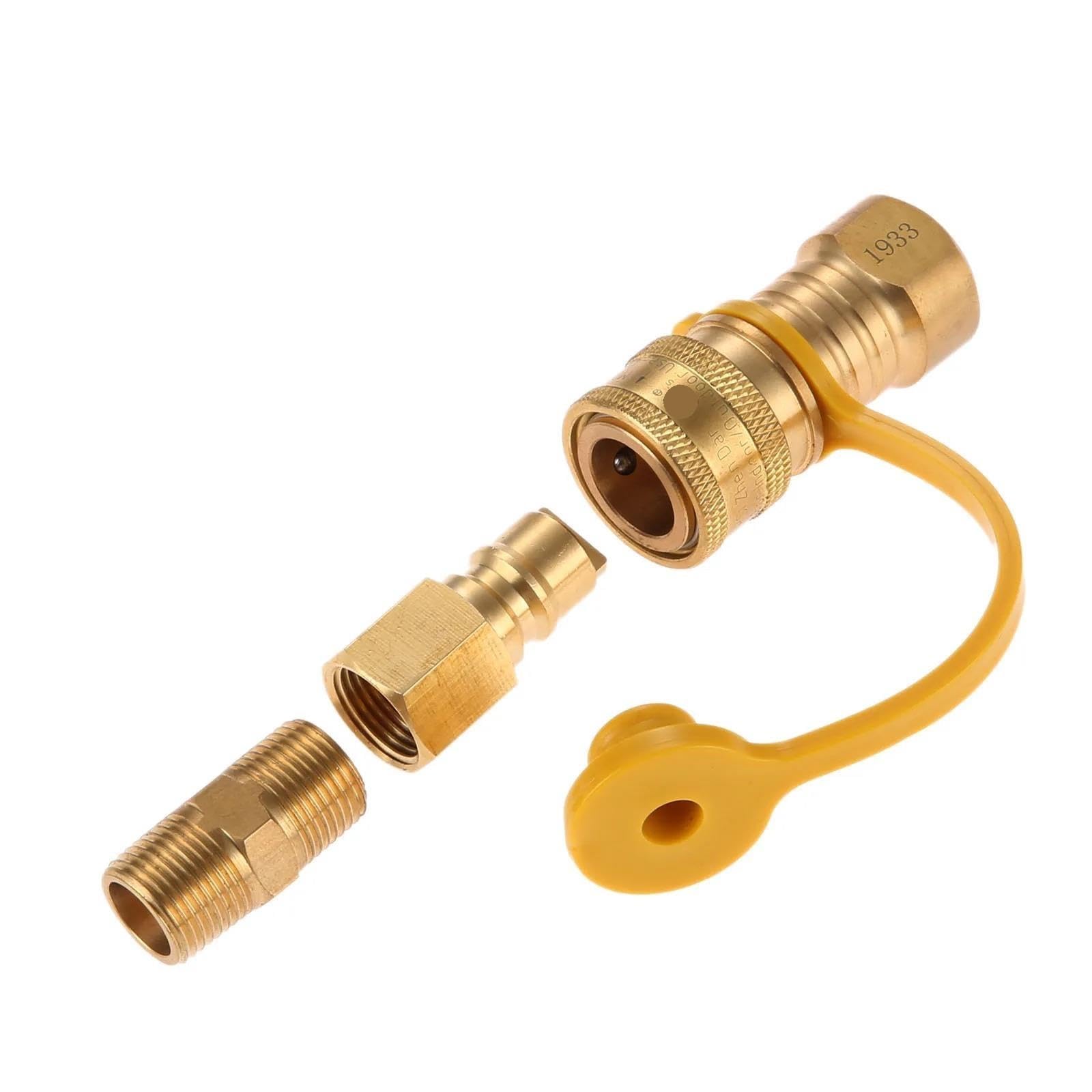 Accesorio de conexión rápida de propano de latón de 3/8 "para manguera
