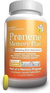 (60 ct) Morning Brain Multivitamin | Nootropic Supplement w/Choline, Selenium, Resveratrol, D, & B Vitamins | Advanced nutrients Support Brain, Immunity & Memory.
