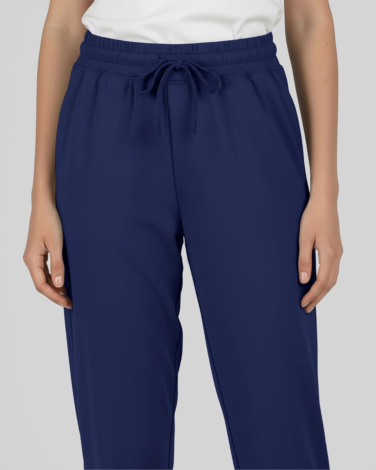 Real Essentials 3 Pack: Girls' Dry-Fit Jogger Sweatpants - Kids Teens Running Athletic Pants with Pockets (Sizes: 4-16) - Image 4