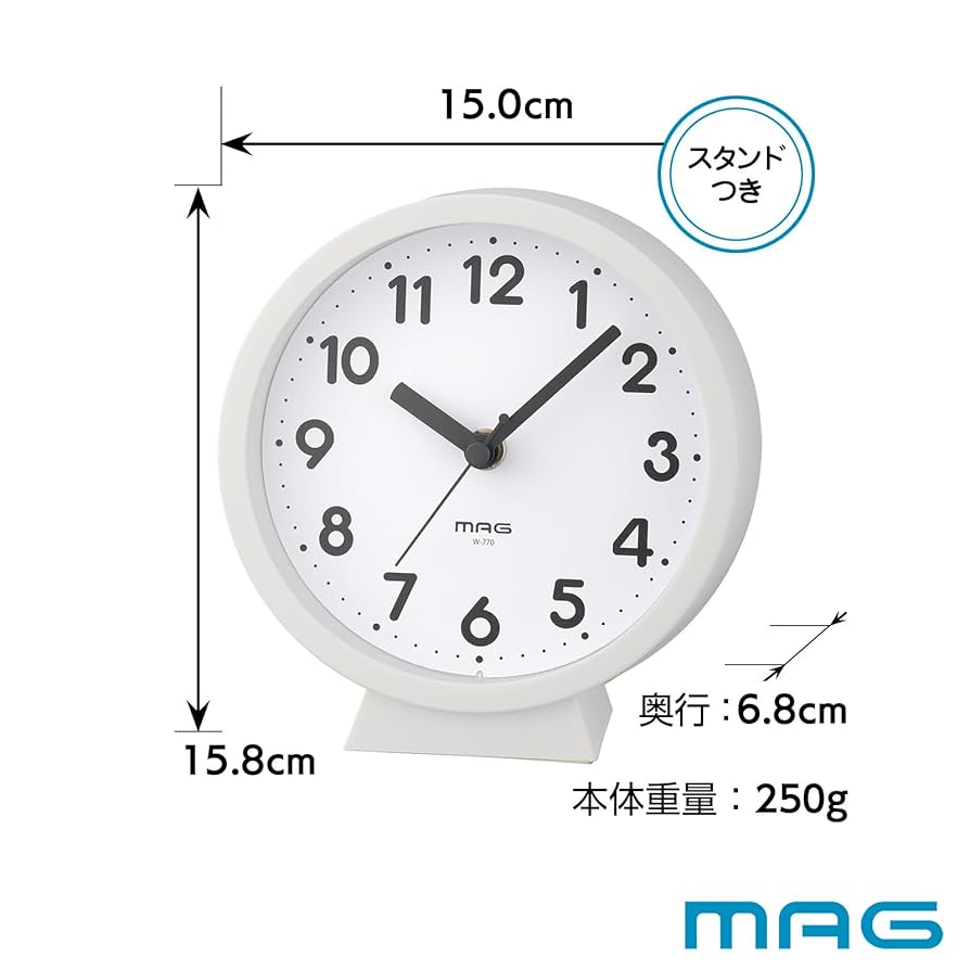 カスタマイズ　壁時計 掛け置き時計 逆転時計 日本製 反転時計 掛置き時計 掛時計