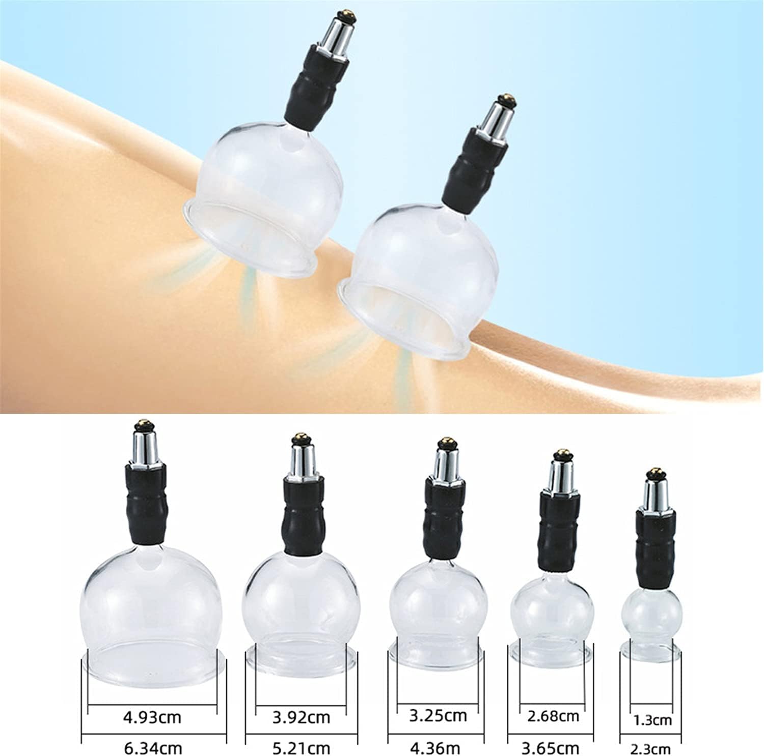 Set di coppettazione 14 pezzi con ventose, kit di coppettazione sottovuoto cinese con valigia per massaggio completo del corpo, rilassante, sollievo dal dolore, fisioterapisti