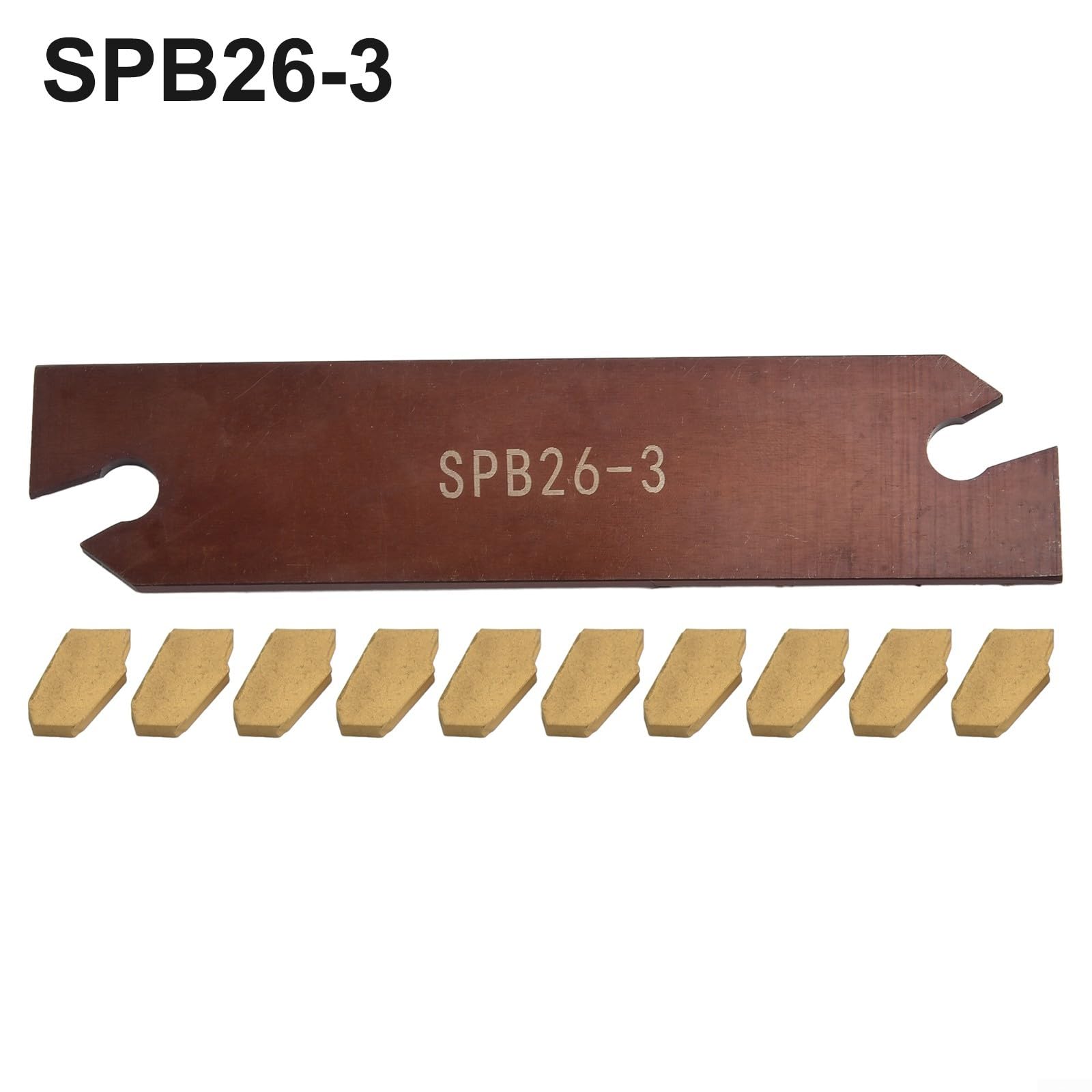 GTN-3 SP300 Hartmetall-Einsätze mit SPB26-3 Drehmaschine, Nut-Werkzeughalter, 26 mm Schneidklinge für Metallbearbeitung, 10 Stück