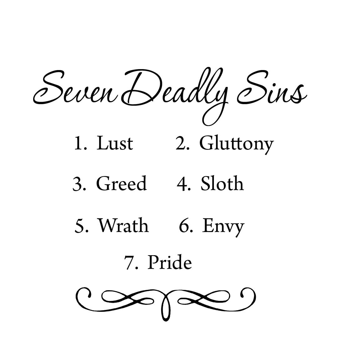 Seven Deadly Quotes