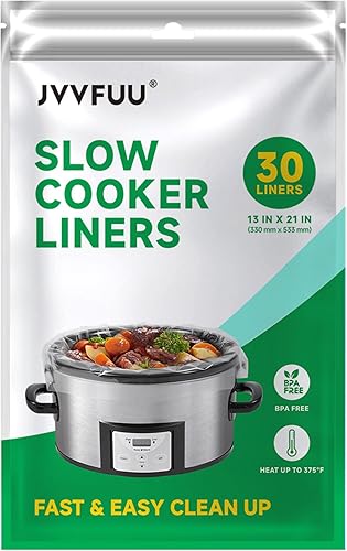 Miniatura 2 de Forros para Olla de Cocción Lenta de 3 a 8 cuartos de galón, bolsas de cocina de tamaño grande de 13 x 21 pulgadas, bolsas de cocción lenta,