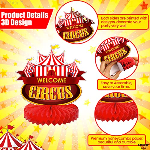 Image of KatchOn, Carnival Centerpieces for Tables Decorations - Pack of 9 | Circus Theme Party Decorations | Circus Table Decorations | Carnival Theme Party Decoration | Carnival Birthday Party Supplies