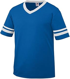 Augusta Sportswear Youth Sleeve Stripe Jersey , Medium, ROYAL/WHITE