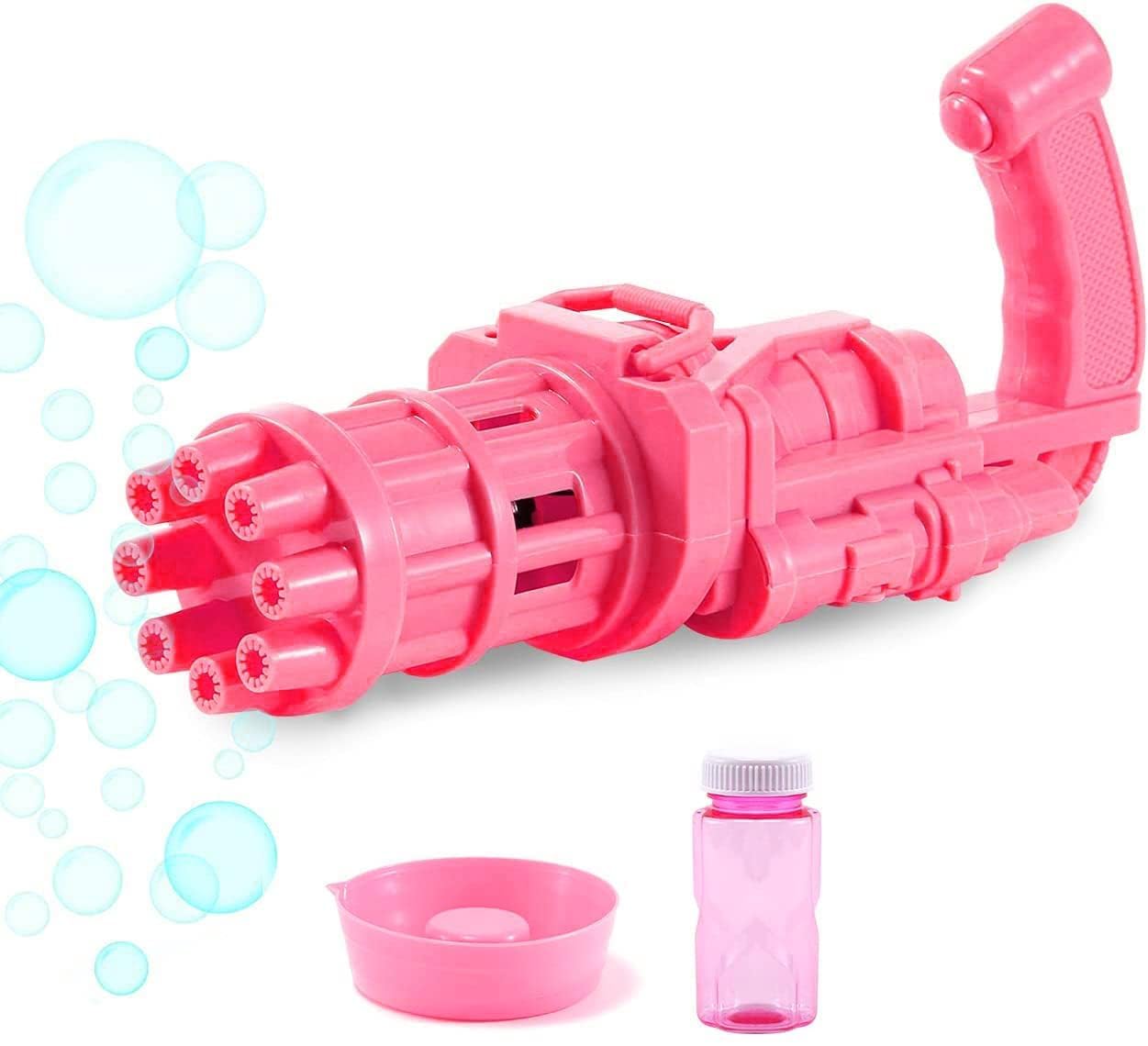 Black Olive Bubble Gun for Kids- 8 Hole Electric Gatling Bubble Gun for Kids with Soap Solution Indoor and Outdoor, Bubble Launcher Machine Toys for Toddlers (Multicolor, Pack of 1) (B0C5RD3CCL) Amazon Price History, Amazon Price Tracker