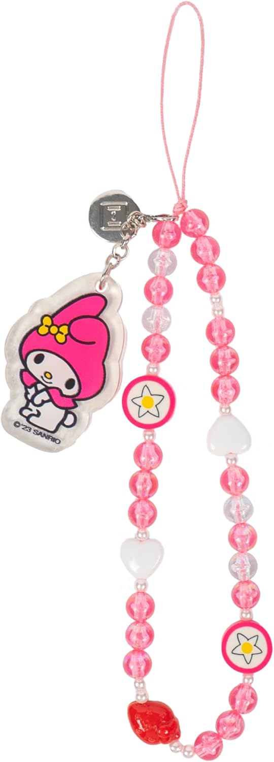 iFace Hello Kitty and Friends Beaded Wristlet Universal Phone Charm Strap - Cute Wrist Chain Lanyard Aesthetic Decor Strap for Cell Phone Camera Keys AirPods Keychains