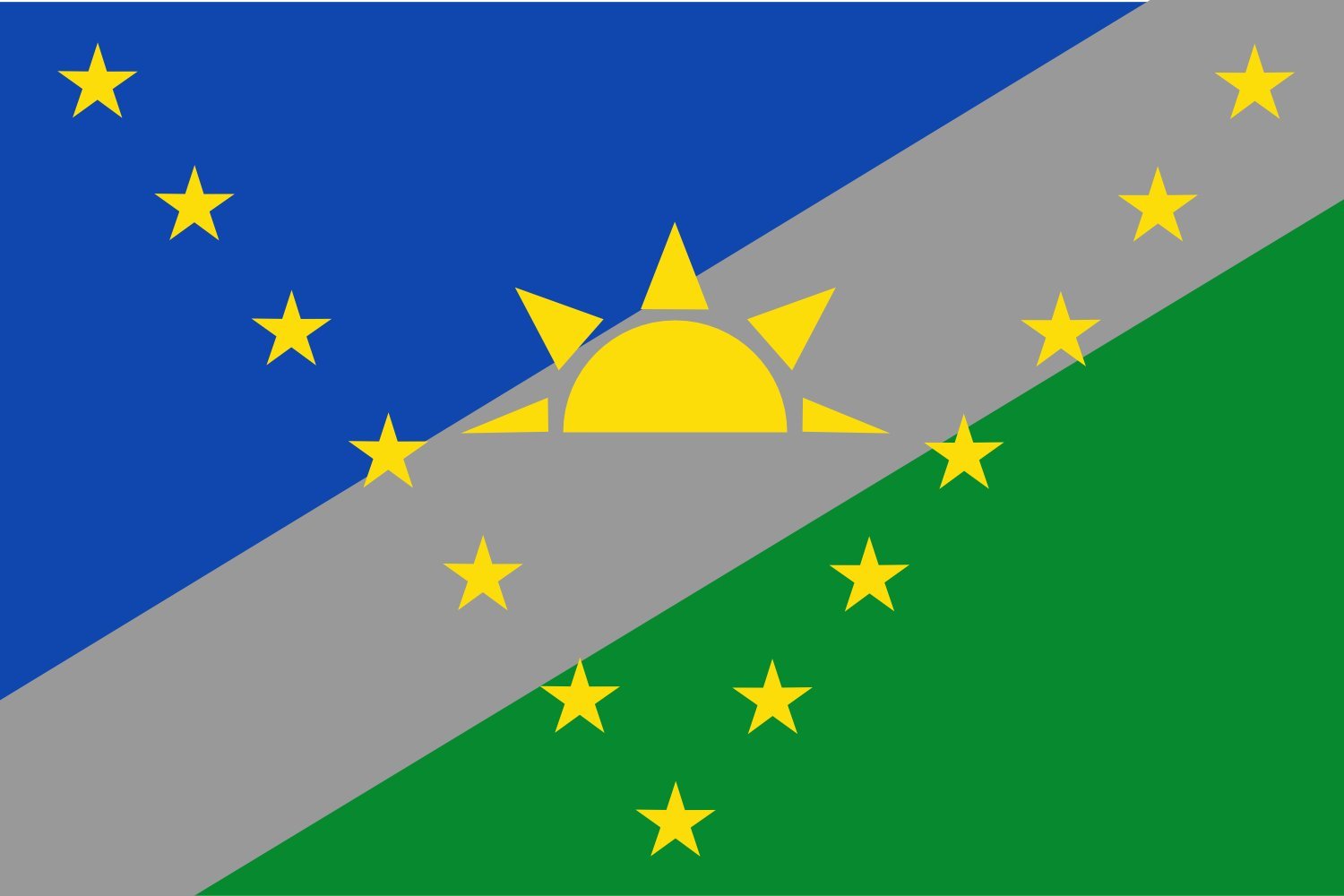 Drapeau Villanueva Santander grand modèle pour pavoiser votre salon ou balcon