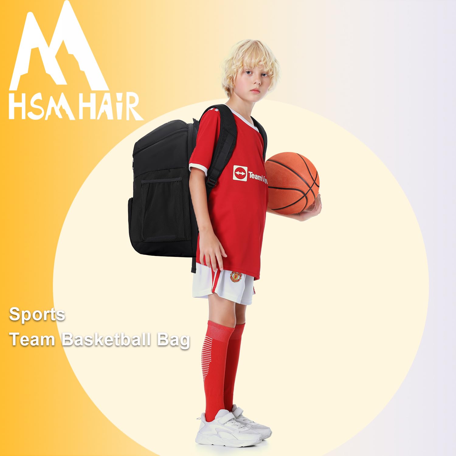 Basketball Backpack Large Sports Bag for Men&Youth,Gym Bag with Separate Ball & Shoes Compartment,Travel Bag for Basketball,Soccer,Volleyball