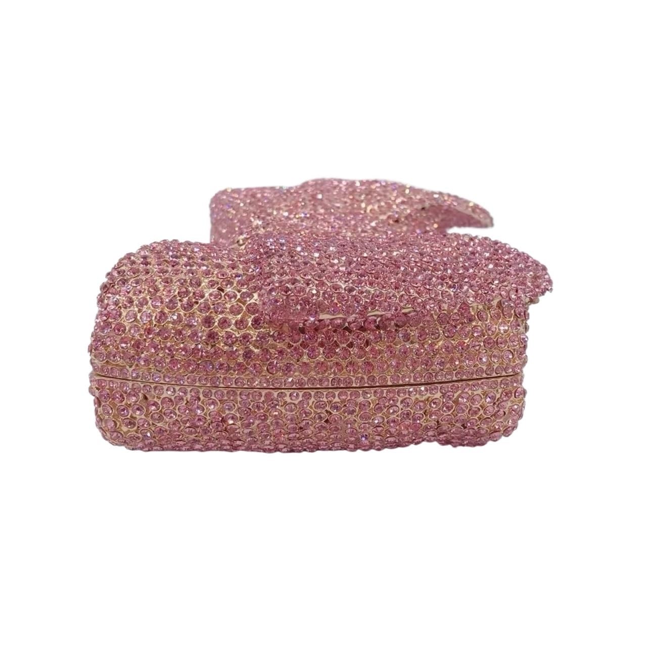 Bolso de Mano Mujer Bolso de mano noche cristal for mujer, con forma lazo, diamantes imitación, for fiesta, boda, graduación, nupcial, bolsos