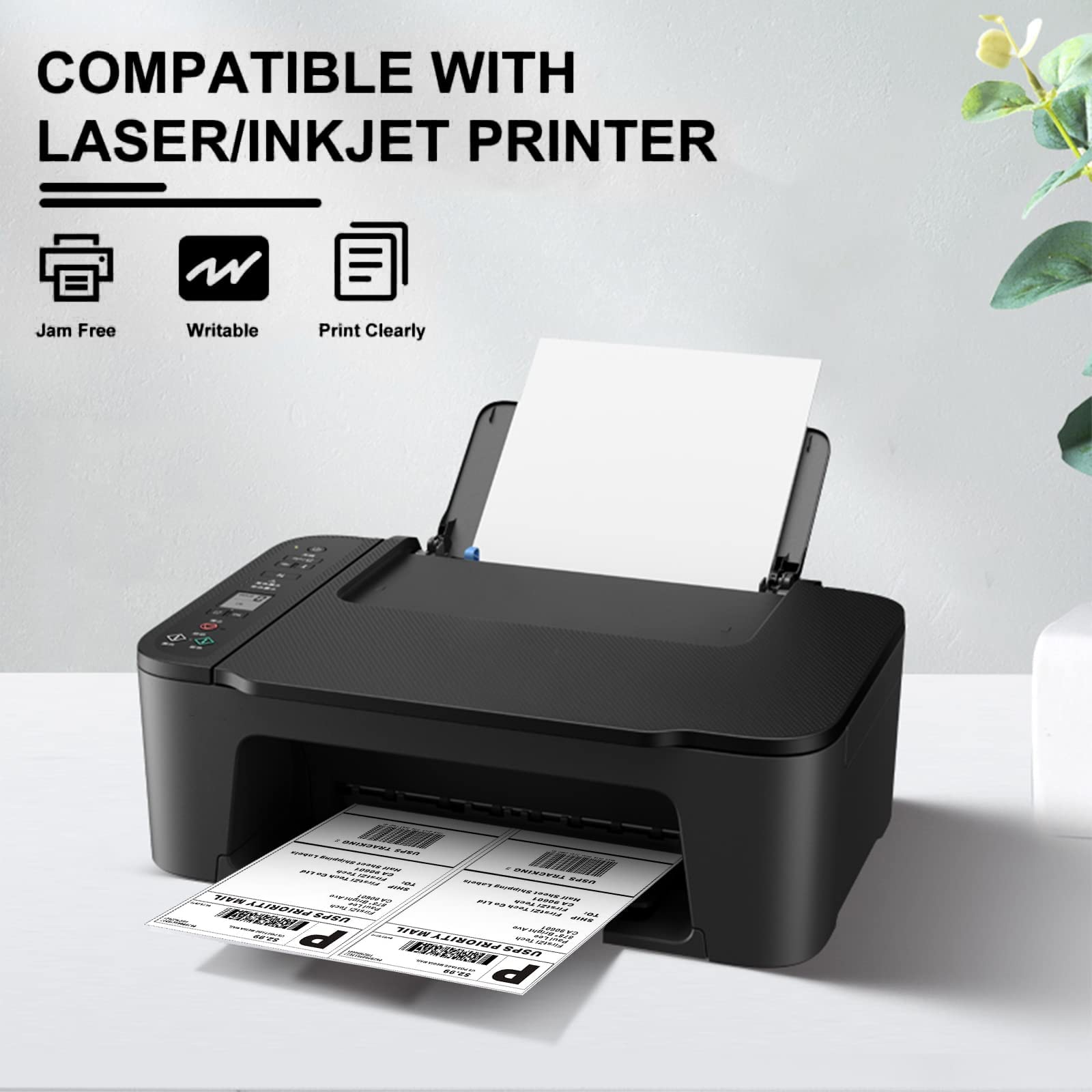 LabelMore 8.5 X 5.5 Half Sheet Self Adhesive Shipping