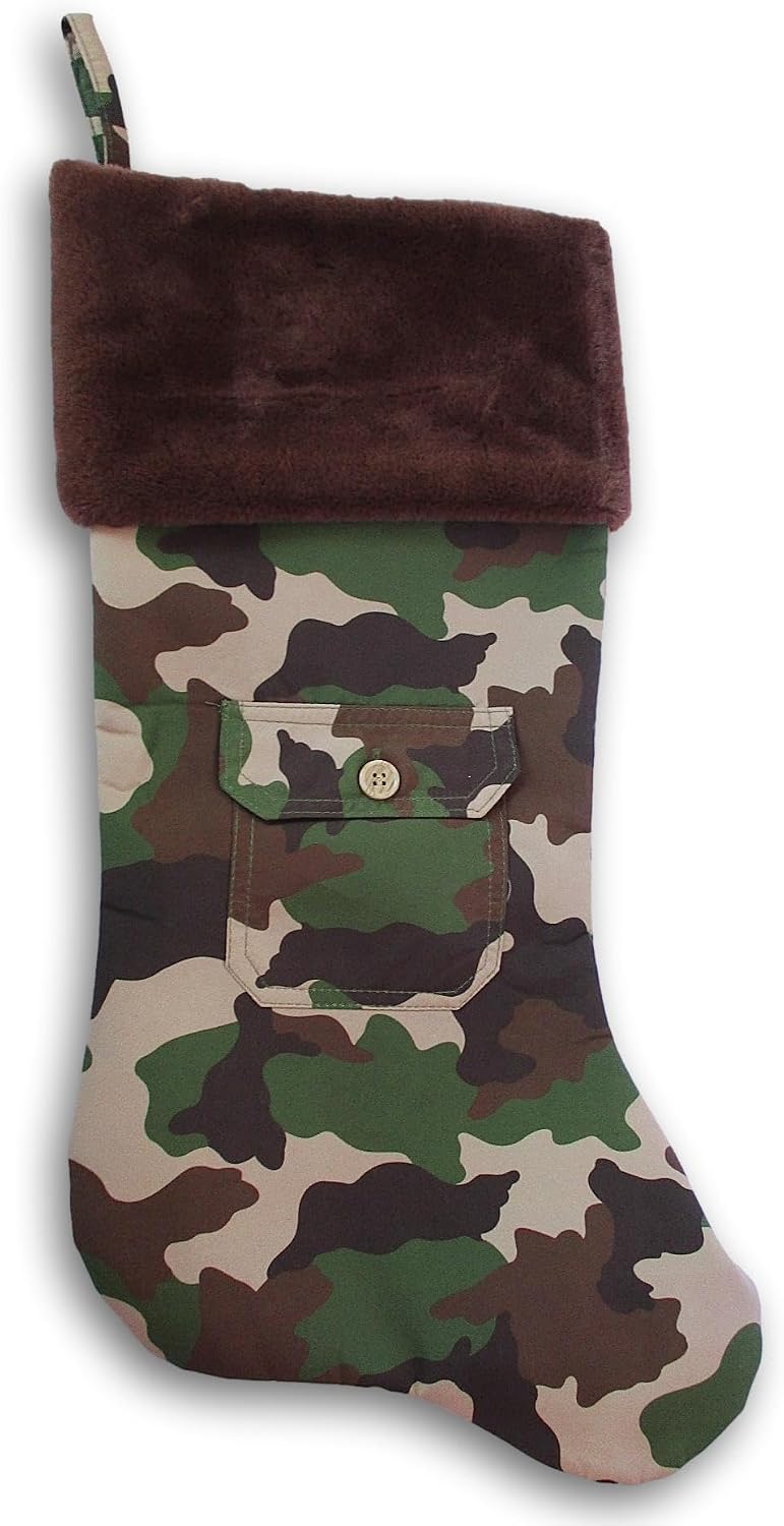 Camouflage Christmas Stocking - 20.5 x 10.5 Inches