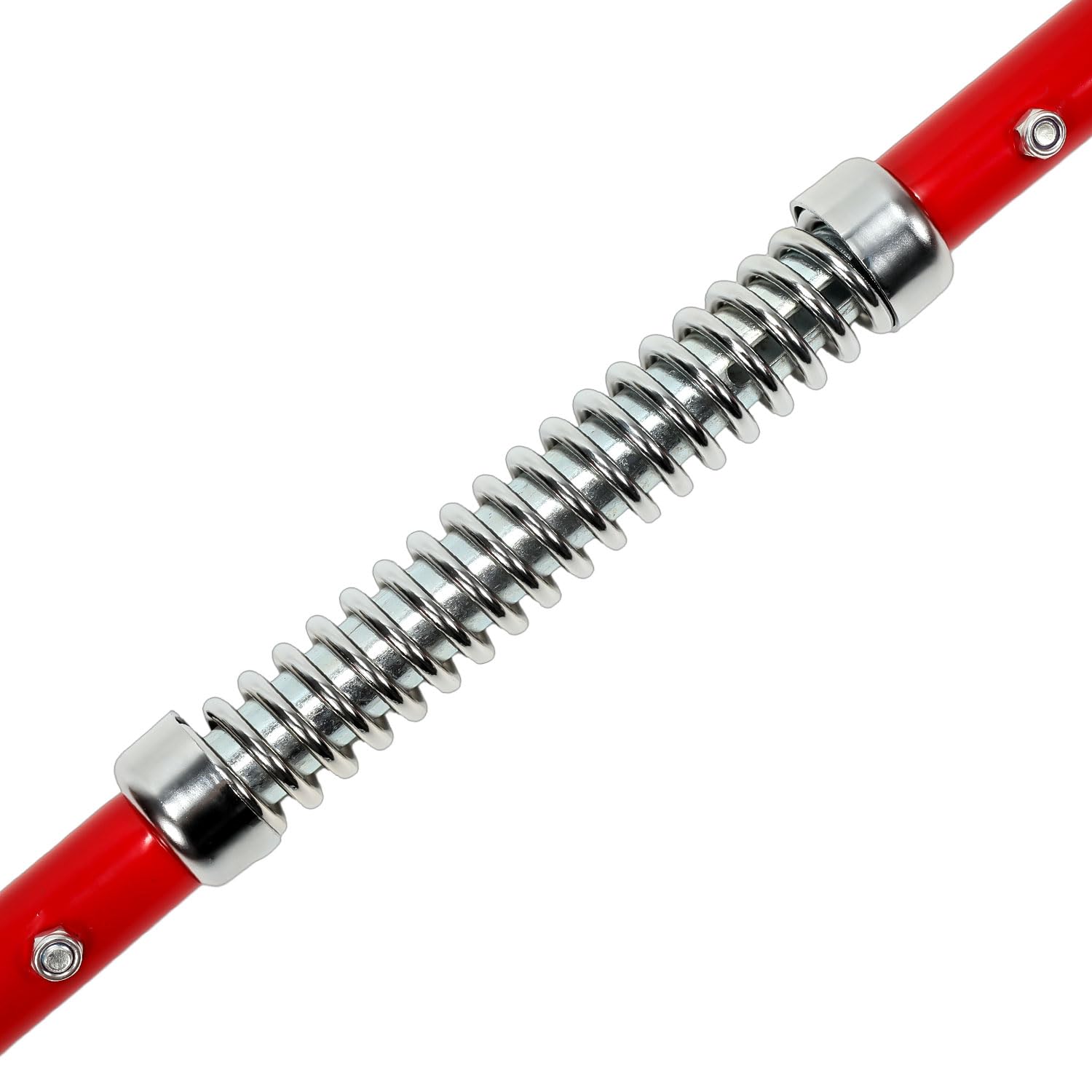 GEARMONSTER 3tlg 3T Abschleppstange Pannenhilfe mit Federdämpfung, Schlepplänge 1,95m, Max. Zugkraft: 3000kg inkl. Warnfarbe, Fähnchen und Tasche