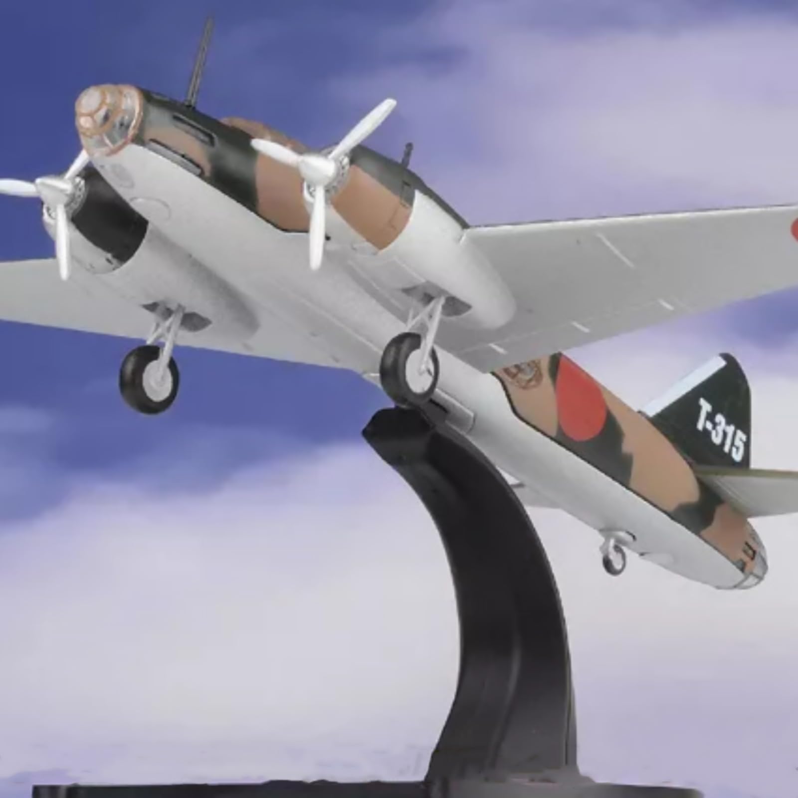 MOUDOAUER 1/144 Scala WWII G4M Betty Bomber Modello In Lega Modello Diecast Aereo Modello per Collezione
