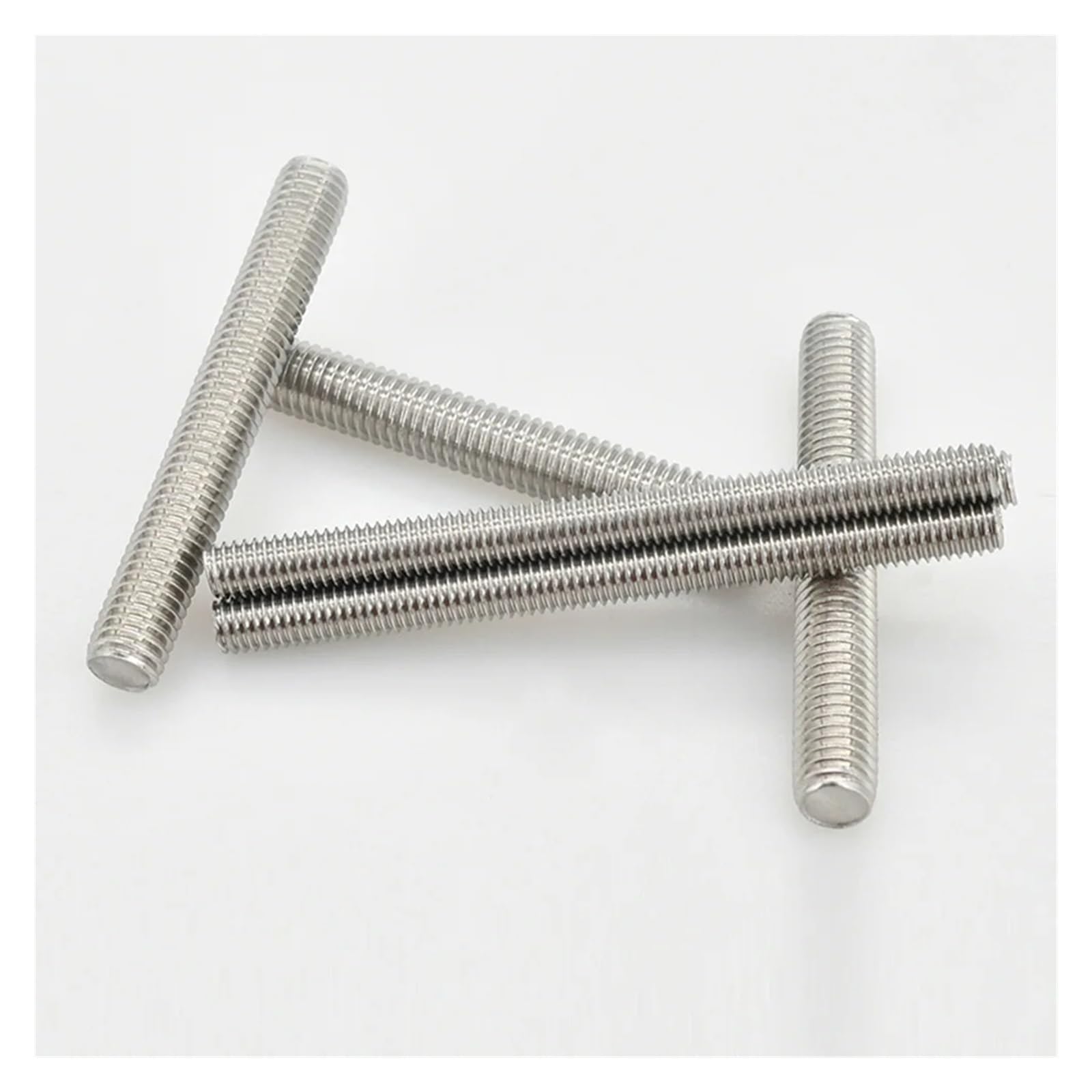M3 M4 M5 M6 304 Stal nierdzewna Pręt gwintowany w całości metryczny Śruby Długość trzpienia Łączniki Pręty szpilkowe 16 mm-500 mm(4Pcs,500MM_M6)