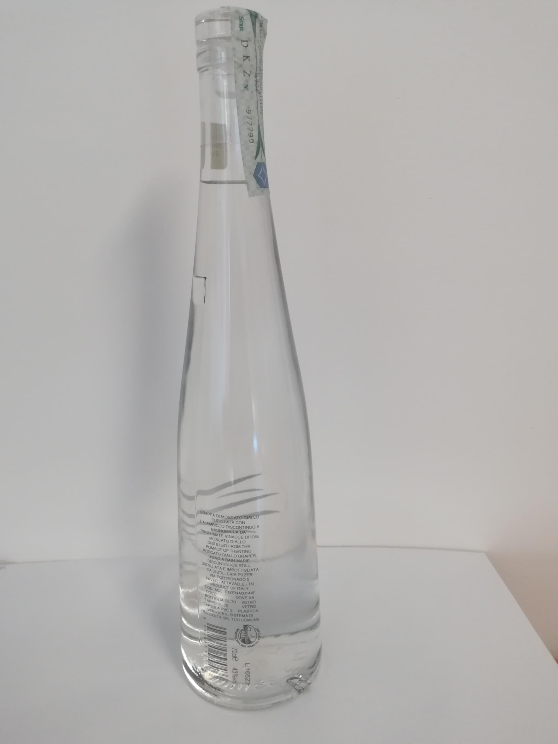 Grappa Moscato Giallo 70Cl Grappa Moscato Giallo 70Cl - 700 ml