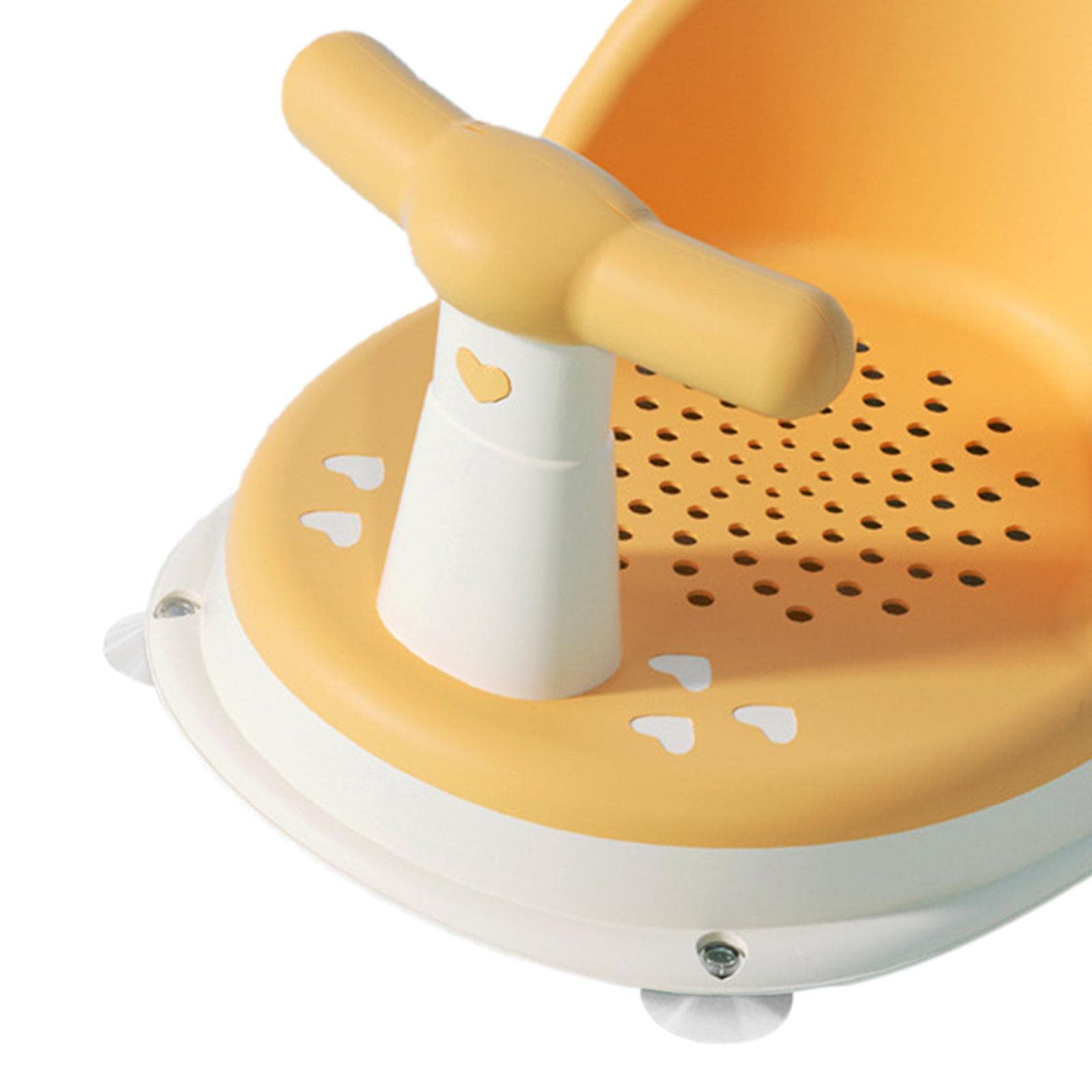 Asiento de Baño para Bebés con Diseño de Dibujos Animados, Asiento para Bañera con Ventosas para Bebés de 6 Meses con Respaldo.