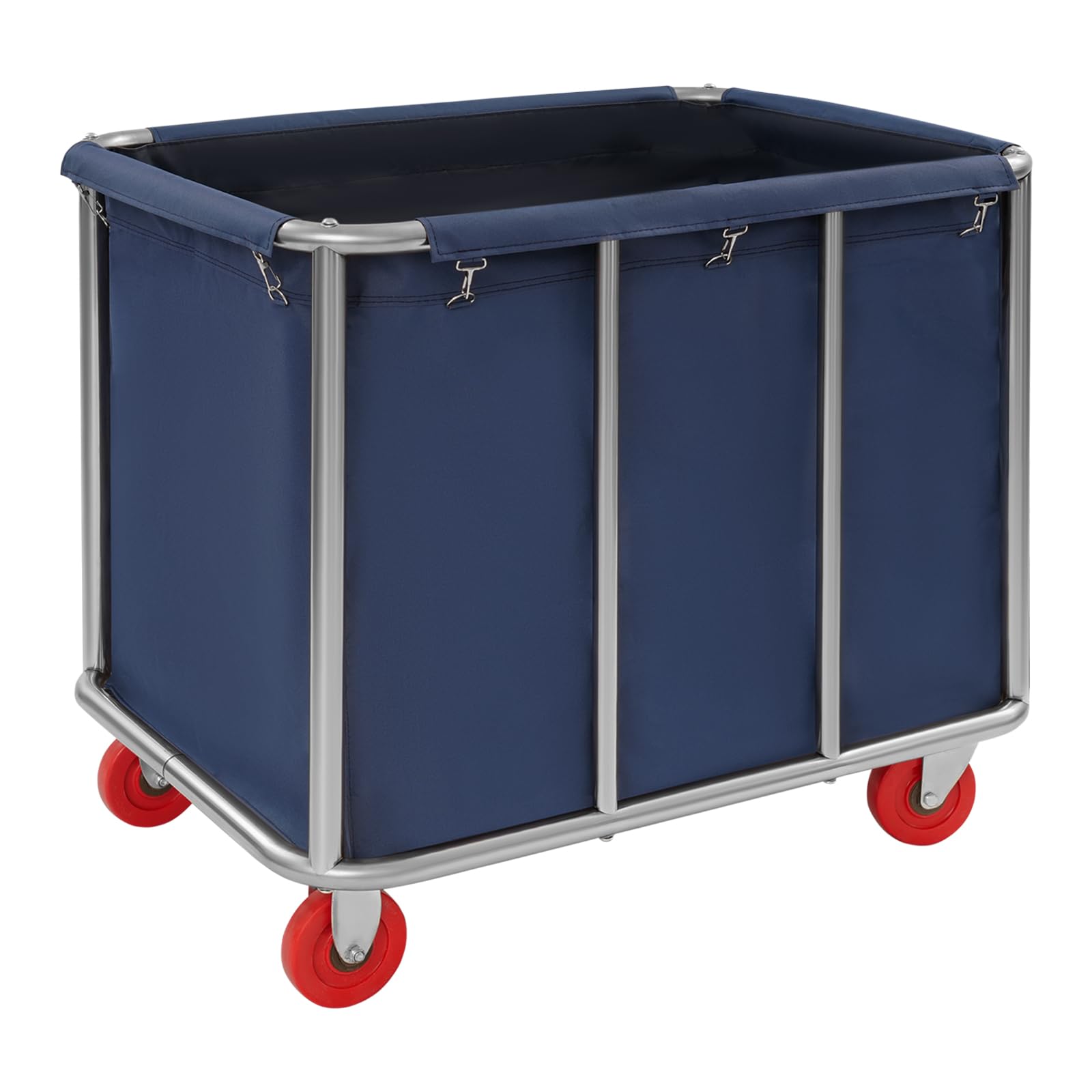Wäschewagen Bla Moder, 90x65x80 cm, 200 kg Tragkraft, für Hotels und Apartments Wäschekorb Mit Rollen Wäschesortierer Füßen Beinen Rollwagen Transportwagen Trolley Plattformwagen Wagen