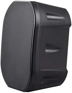 Monoprice Commercial Audio 70V 6.5-inch Weatherproof 2-Way Speakers with Wall Mount Bracket (Pair Black)