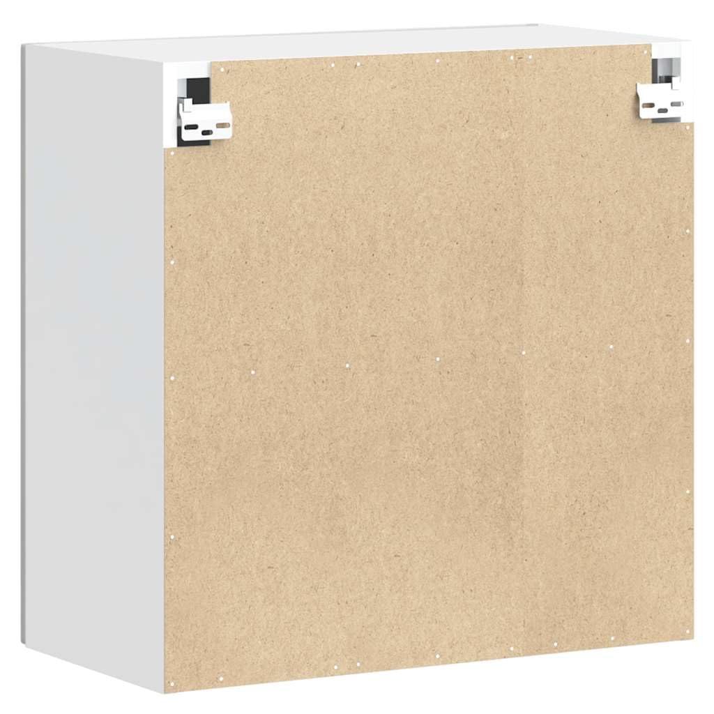 vidaXL Küchen-Hängeschrank Porto Hochglanz-Weiß Holzwerkstoff, Wandschrank Küche, Wandschrank, Oberschrank, Küchenschrank, Hängeschrank